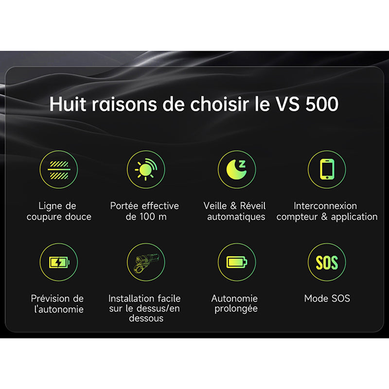 Éclairage avant intelligent iGPSport VS500 – vue 27