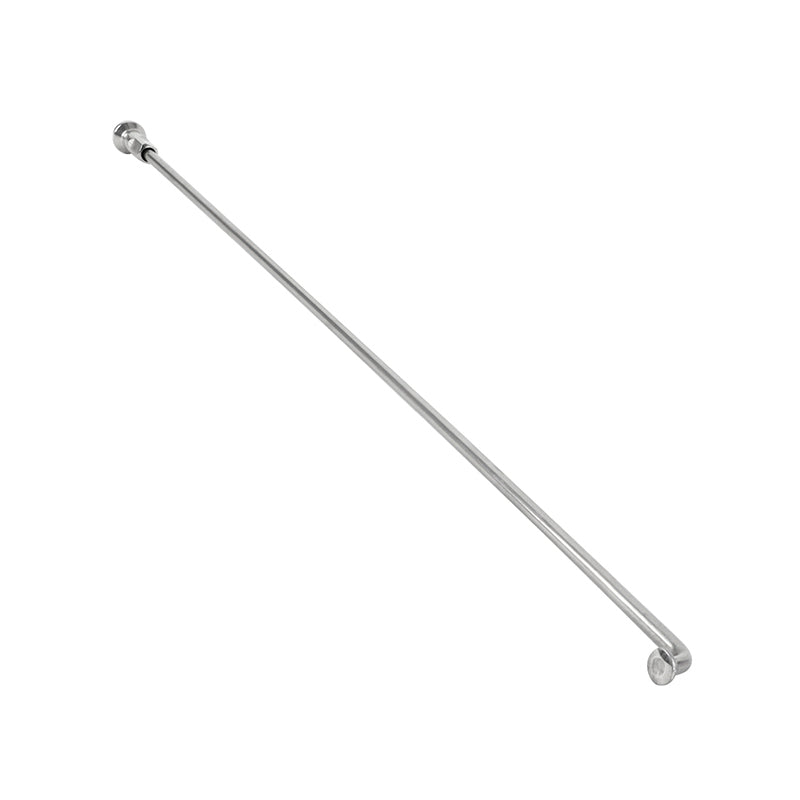 Rayon Sapim inox argent 2,6 mm tête coudée avec écrou – 225 mm