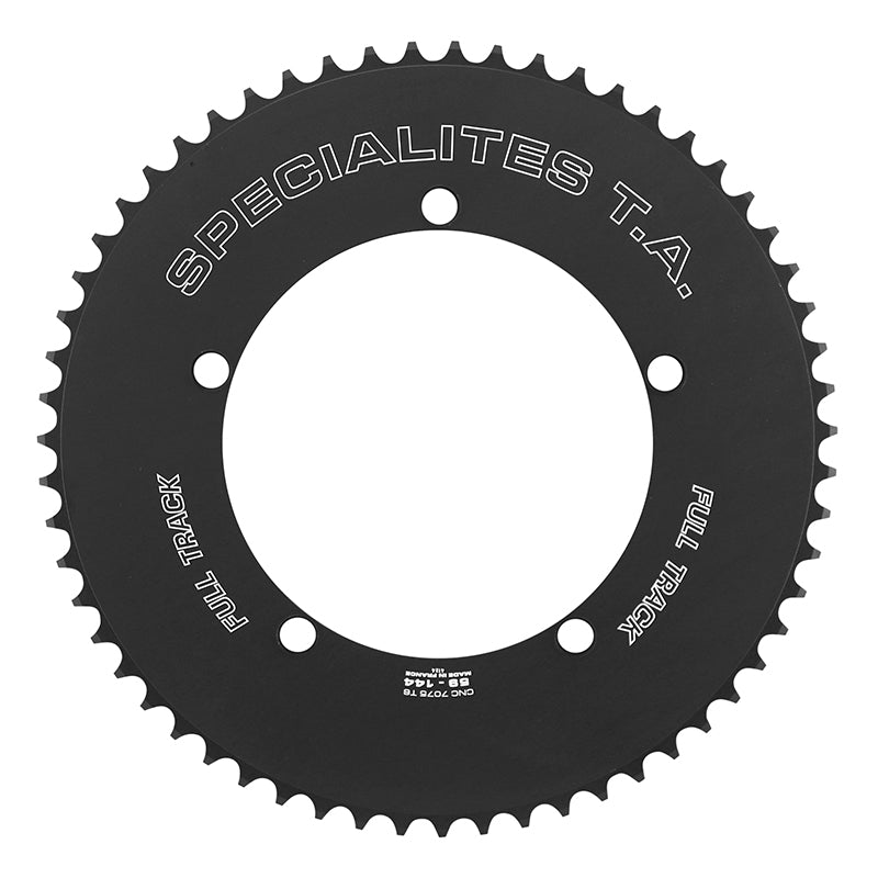 Plateau piste TA Full Track 5 br. 144 mm noir chaîne 1/8" – 59 dents