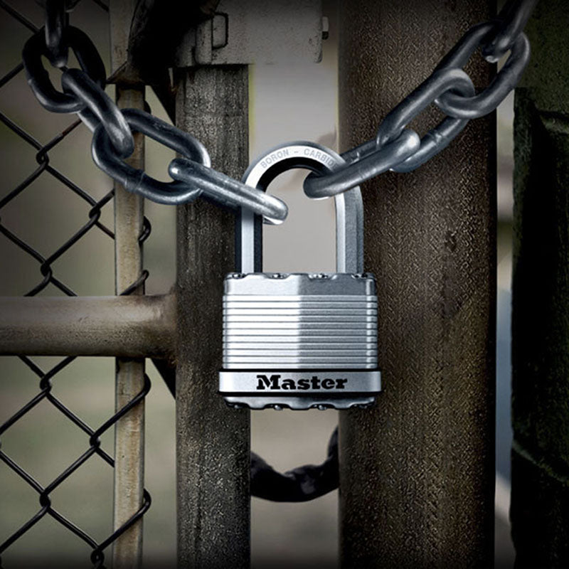 Cadenas à clé Masterlock Excell acier anse octogonale – vue 3