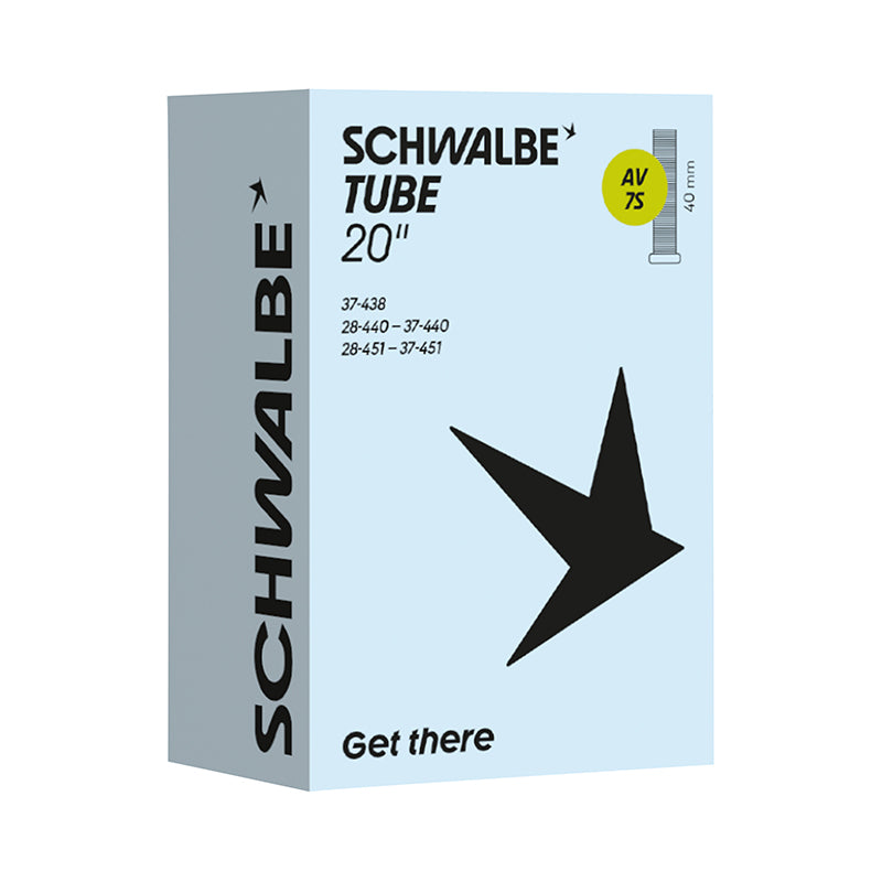 Chambre à air 20 x 1 3/8 - 500 x 28A - Schwalbe valve Schrader (AV7A)