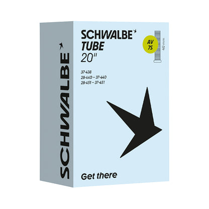Chambre à air 20 x 1 3/8 - 500 x 28A - Schwalbe valve Schrader (AV7A)