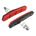 Porte-patins VAE V-Brake Marwi déportés 80 mm noir-rouge Kevlar (paire)