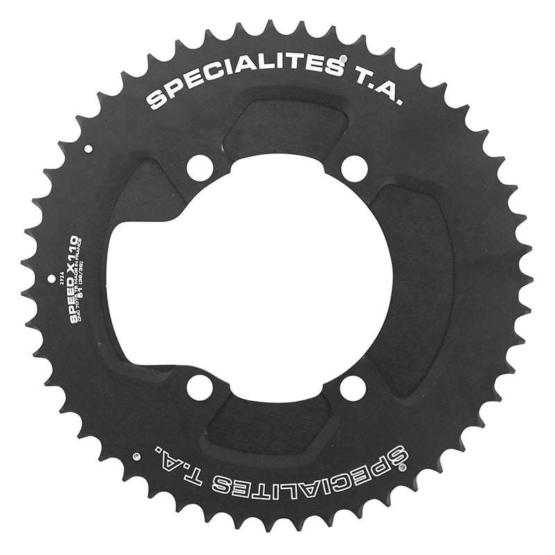 Plateau route TA 4 br. 110 mm pour Shimano Ultegra R8000-6800 extérieur noir 11 v – 51 dents