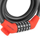 Antivol spirale à code Newton Ø 12 mm 1,50 m noir-rouge – niveau 3 – vue 3