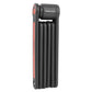 Antivol pliant à clé Newton 5 mm 85 cm noir-rouge avec support – vue 2
