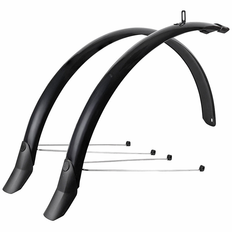 Garde-boue city-VTC 28" Eurofender Lampo 58 mm (paire) – Noir