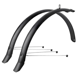 Garde-boue city-VTC 28" Eurofender Lampo 58 mm (paire) – Noir mat