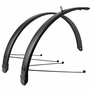 Garde-boue city-VTC 28" Eurofender Tempo Square 58 mm noir mat (paire)