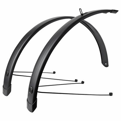 Garde-boue city-VTC 28" Eurofender Tempo Square 58 mm noir mat (paire)