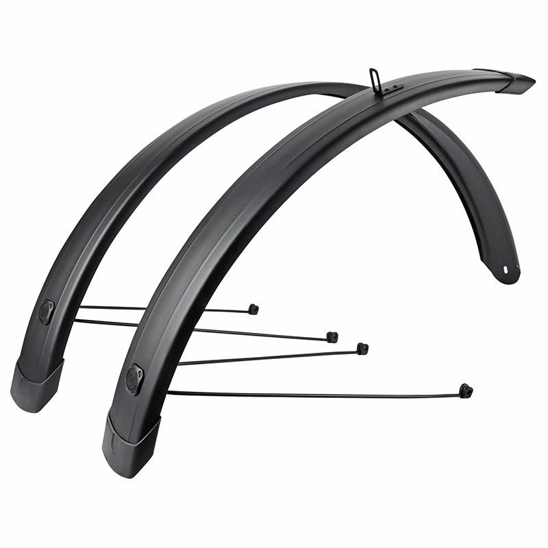 Garde-boue city-VTC 28" Eurofender Tempo Square 72 mm noir mat (paire)
