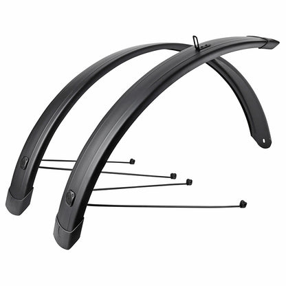 Garde-boue city-VTC 28" Eurofender Tempo Square 72 mm noir mat (paire)