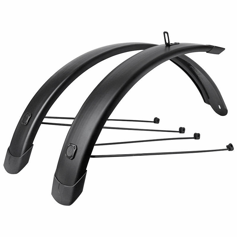 Garde-boue 20" Eurofender Tempo Square 72 mm noir mat (paire)