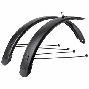 Garde-boue 20" Eurofender Tempo Square 72 mm noir mat (paire)