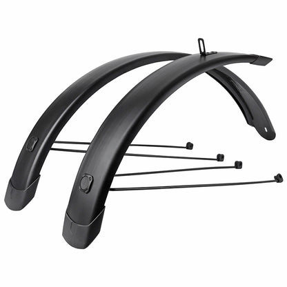 Garde-boue 20" Eurofender Tempo Square 72 mm noir mat (paire)