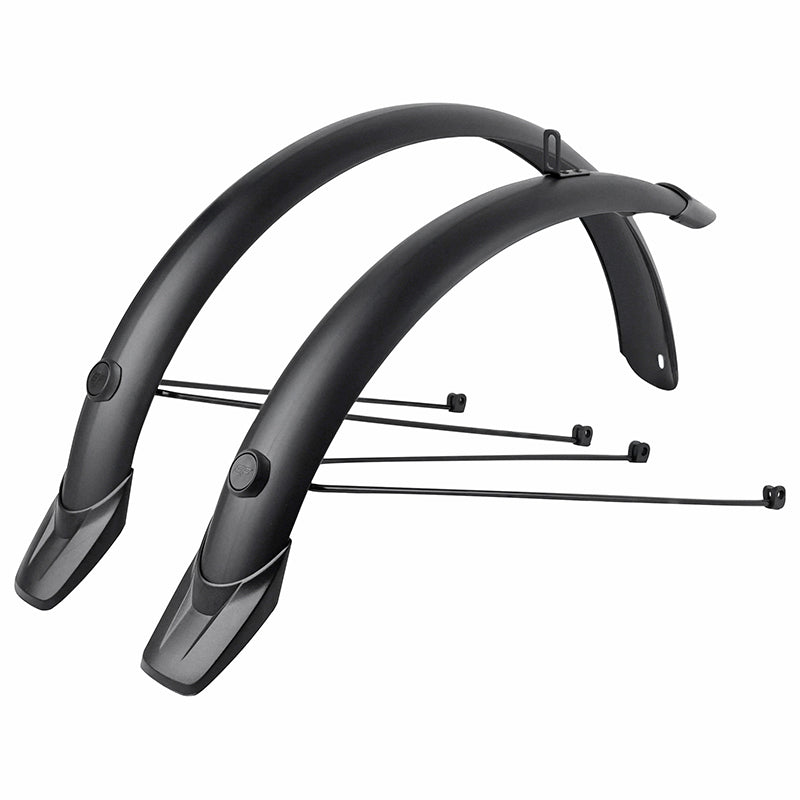 Garde-boue 20" Eurofender Tempo arrondi 58 mm noir mat (paire)