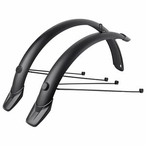 Garde-boue 20" Eurofender Tempo arrondi 58 mm noir mat (paire)