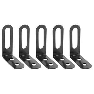 Équerres inox Eurofender 40 mm noires (lot de 5)