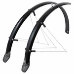 Garde-boue city-VTC 28" Eurofender Rapido 46 mm (paire) – Noir