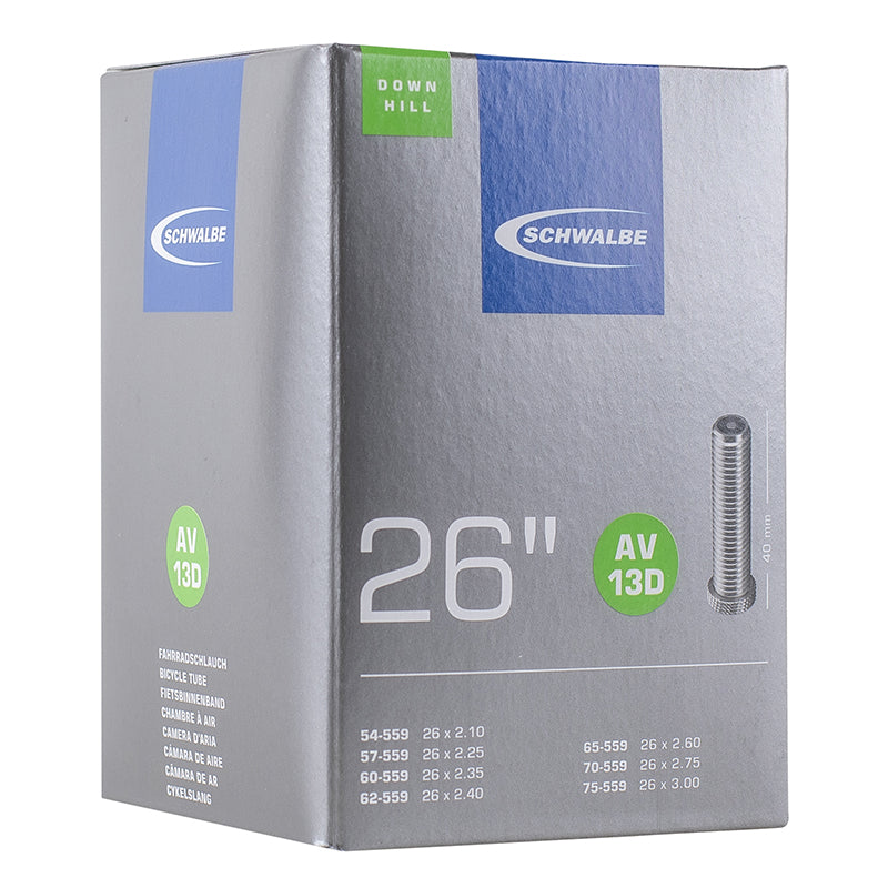 Chambre à air 26 x 2,10-3,00 Schwalbe Downhill valve Schrader 40 mm (AV13D) – vue 2