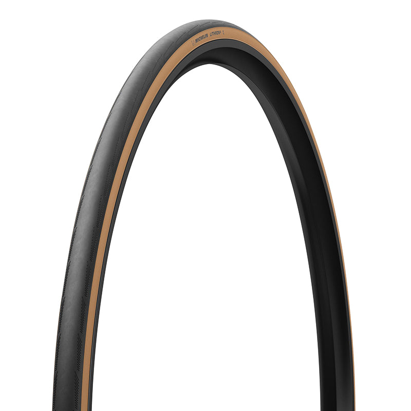 Pneu route Michelin Lithion 4 noir-beige tringle souple – 700 x 23 (23-622)