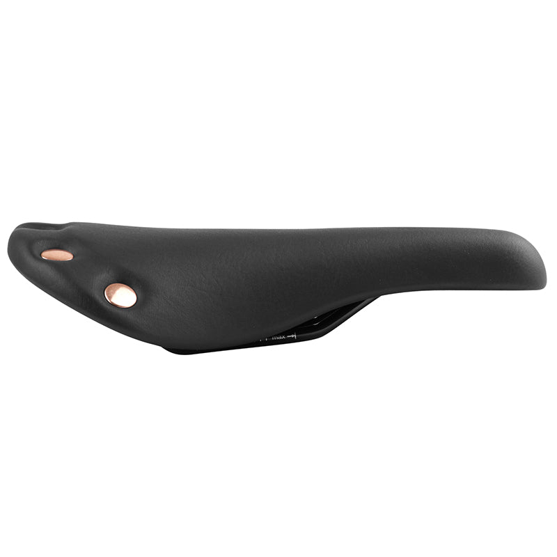 Selle route vintage Newton noire à rivets 263 x 148 mm – vue 3