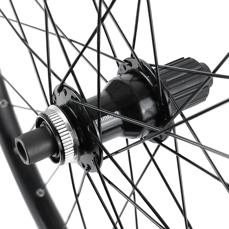 Roue arrière VTT 26" Klixx tubeless ready Shimano TC500 axe 12 x 142