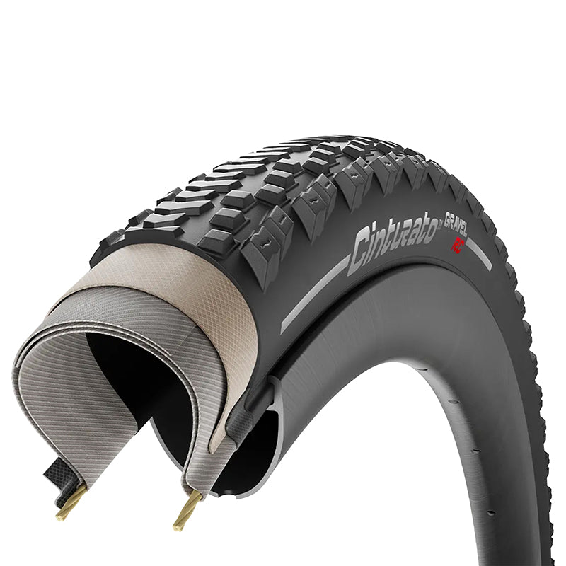 Pneu gravel Pirelli Cinturato Gravel Racing noir tringle souple tubeless ready – 700 x 35 (35-622) – vue 4