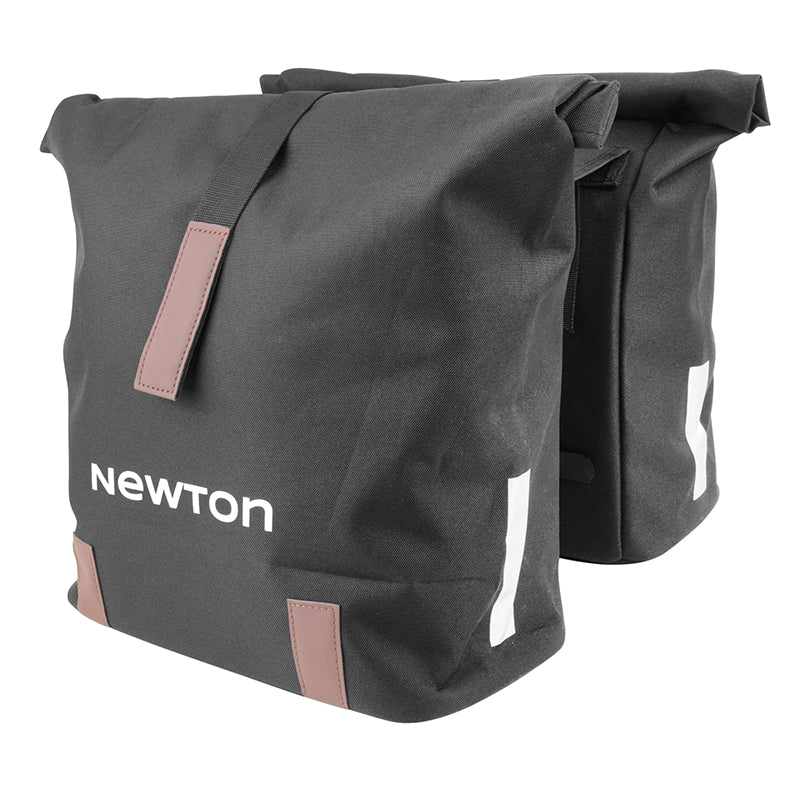 Sacoche arrière double Newton 22 L fixation sangles – Noir