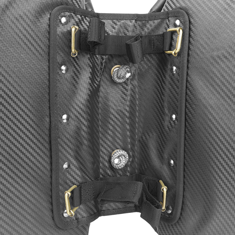 Sacoche arrière double Newton effet carbone 25 L – vue 6