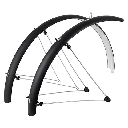 Garde-boue city-VTC 28" Stronglight Tour 54 mm noir mat à tringles (paire)