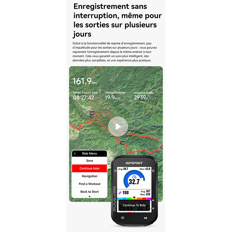 GPS compteur iGPSport BSC200S couleur – vue 17