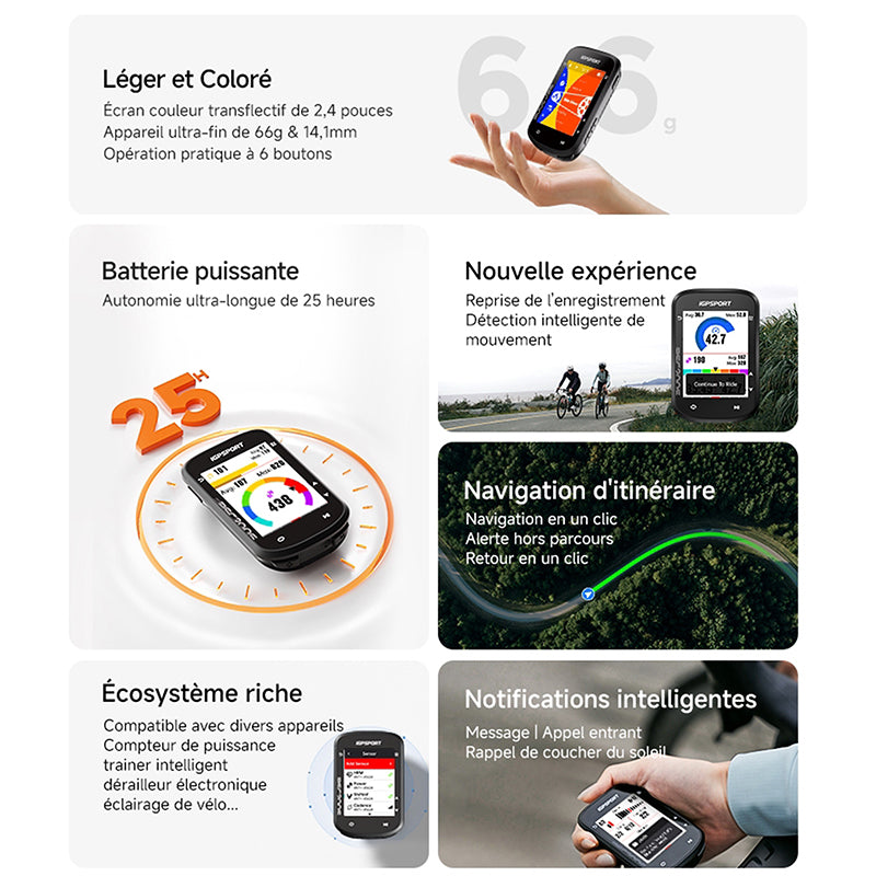 GPS compteur iGPSport BSC200S couleur – vue 28