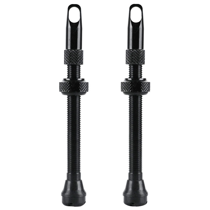 Valves tubeless Velox alu noir (paire) – Presta 60 mm