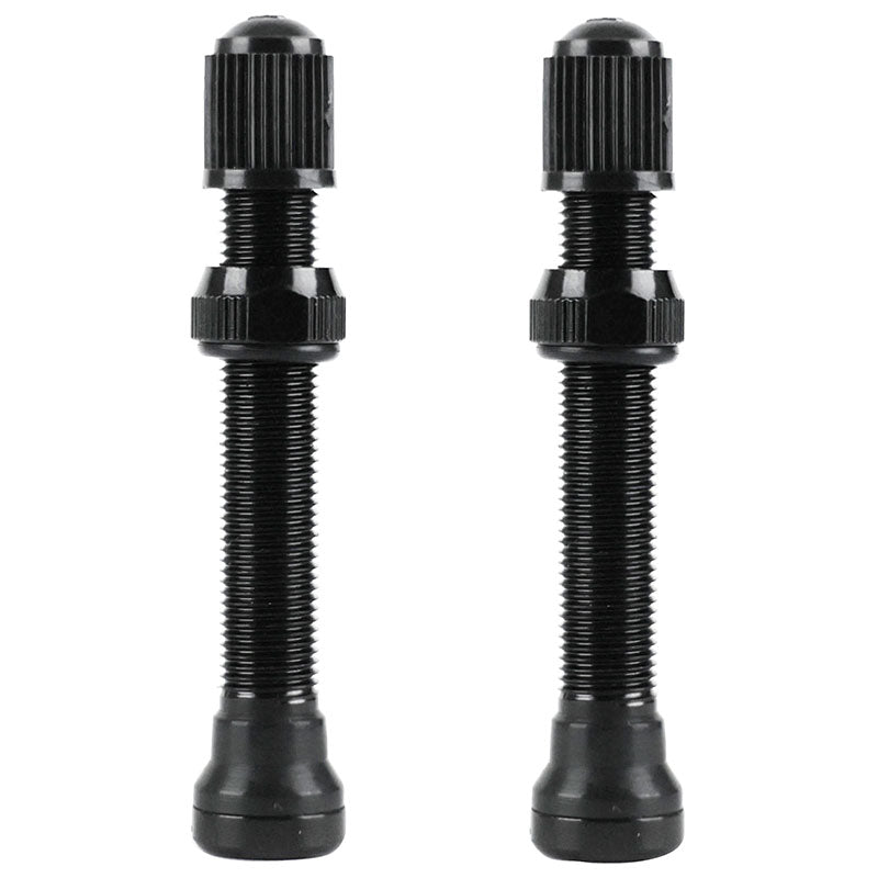 Valves tubeless Velox alu noir (paire) – Schrader 60 mm