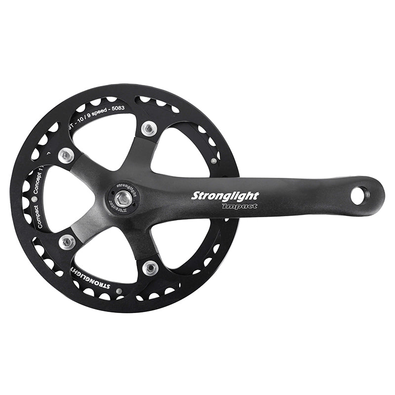 Pédalier city Stronglight Impact S noir 170 mm avec carter axe 118 mm – 39 dents 9-10 v