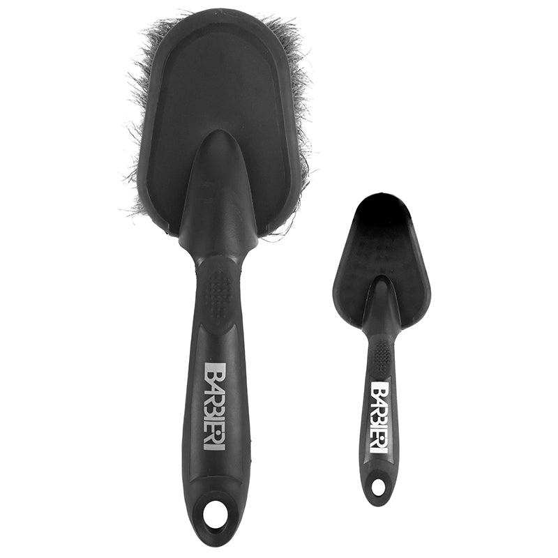 Brosses de nettoyage vélo nylon grande et petite (lot de 2) – vue 2