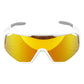 Lunettes vélo Visionair anti-buée monture blanche verres Revo rouge – vue 2