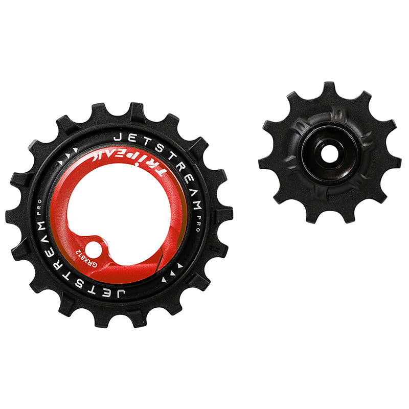 Galets Tripeak AOPW céram. 11-18 dents 11x1 v pour Shimano GRX RX812-817 – Rouge
