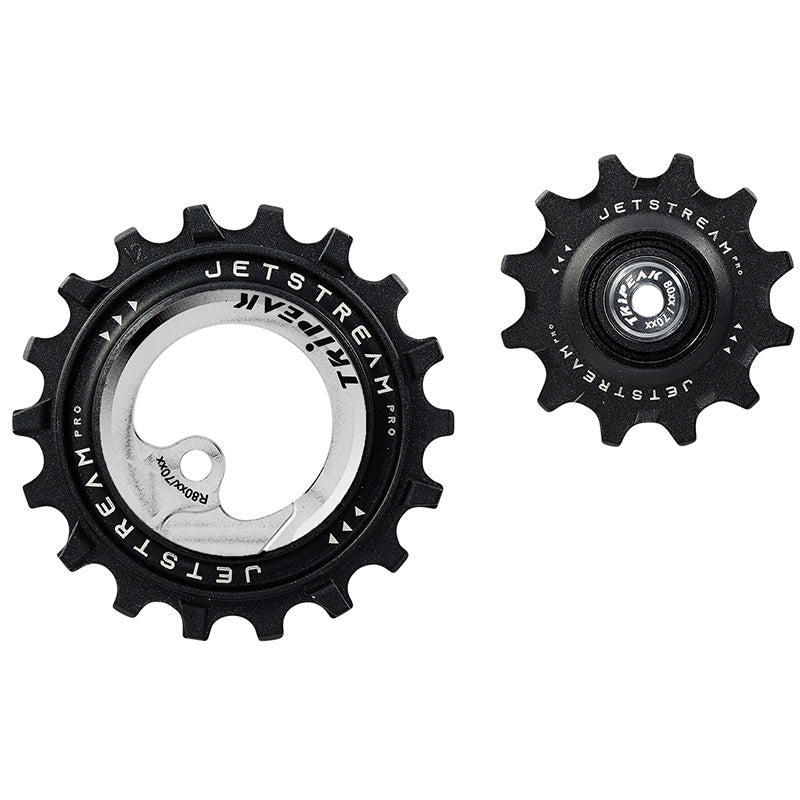 Galets Tripeak AOPW céram. 12-18 dents 11x2 v pour Shimano Ultegra R8000GS-105 R7000GS – Argent