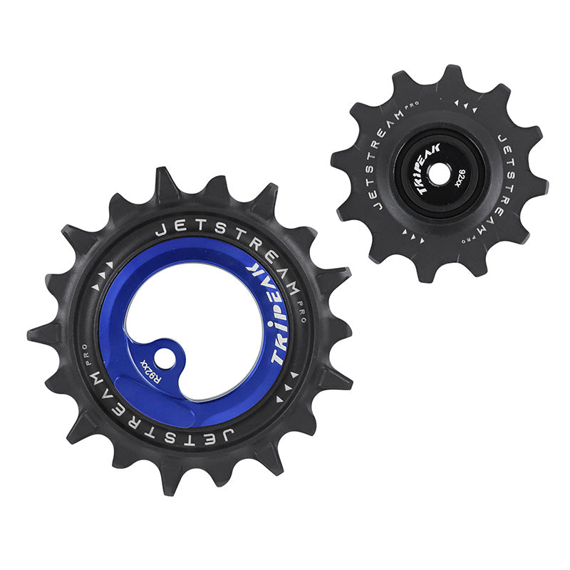 Galets Tripeak AOPW céram. 12-18 dents 12x2 v pour Shimano Dura-Ace R9200 – Bleu foncé