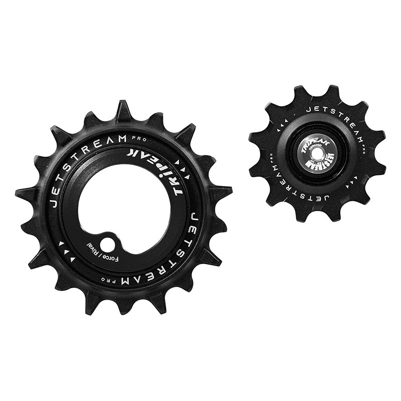 Galets Tripeak AOPW céram. 12-18 dents 12x2 v pour SRAM AXS Force-Rival D1-D2 (2023) – Noir