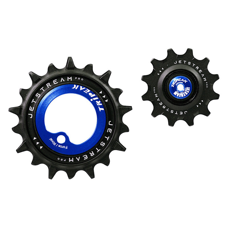 Galets Tripeak AOPW céram. 12-18 dents 12x2 v pour SRAM AXS Force-Rival D1-D2 (2023) – Bleu foncé