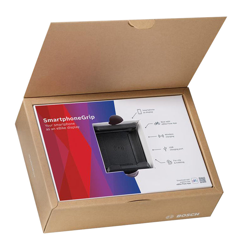 Support-chargeur smartphone-telephone Bosch fixation cintre largeur reglable de 67 à 88 mm (induction-cable) – vue 2