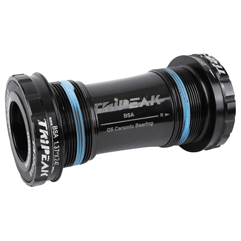 Cuvettes de boîtier route Tripeak céramique filetées BSA axe 24 mm compatibles Shimano – Noir