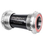 Cuvettes de boîtier route Tripeak céramique filetées BSA axe 24 mm argent compatibles Rotor