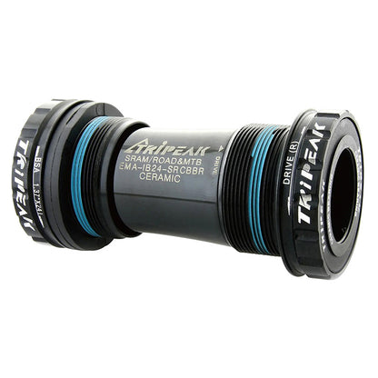 Cuvettes de boîtier VTT Tripeak céramique filetées BSA 68-73 mm axe 24 et 24-22 mm