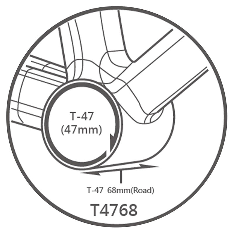 Cuvettes de boîtier Tripeak 3en1 céramique filetées T47 boîte 68-73 mm axe 24-29-30 mm – vue 3