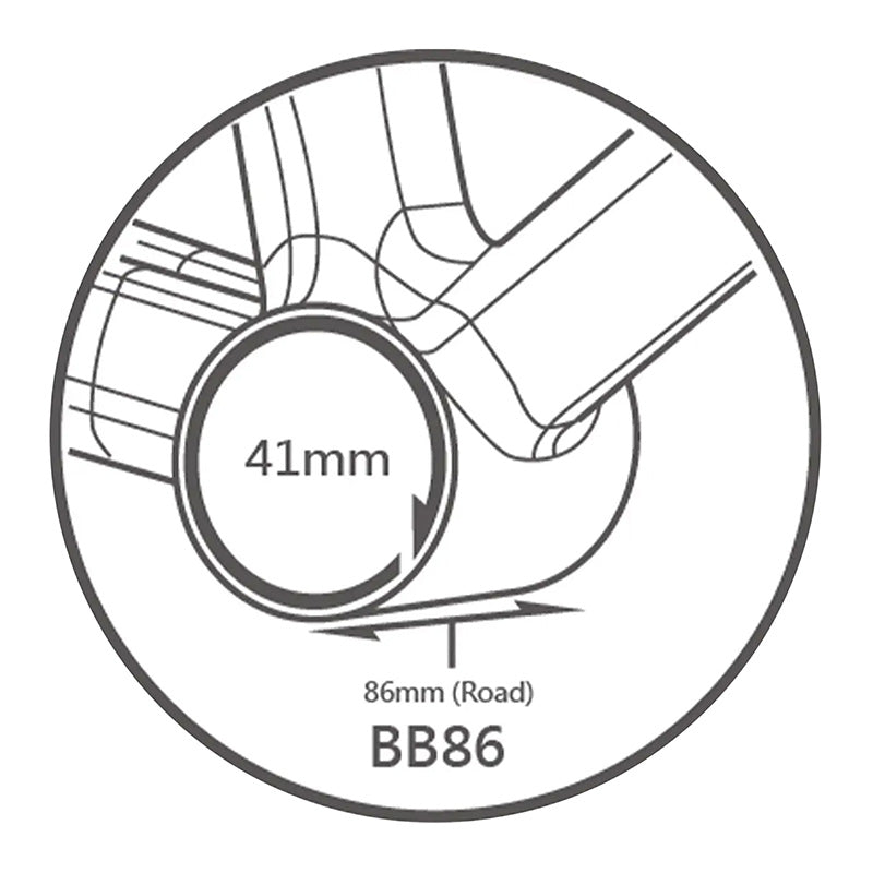 Cuvettes de boîtier Tripeak Press Fit céramique boîte 86-92 mm Ø 41 mm axe 24 mm Shimano – vue 3