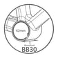 Cuvettes de boîtier Tripeak Twistfit 3en1 céramique boîte 68-73 mm Ø 42 mm – vue 3